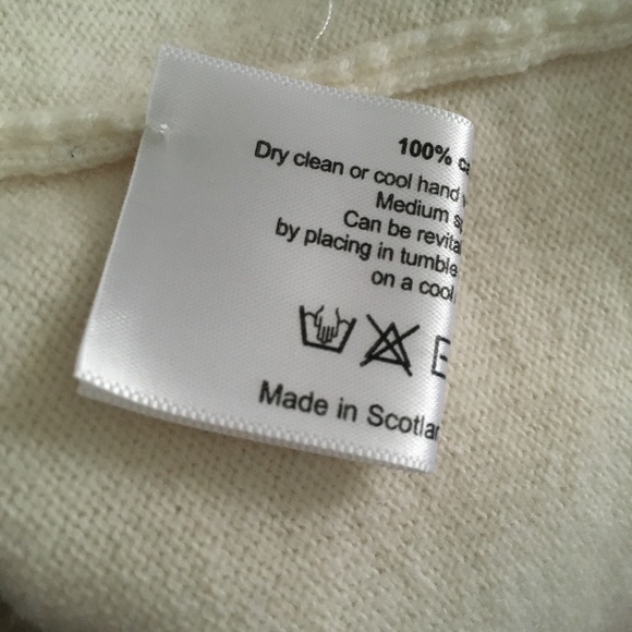 ESKANDAR 100% Cashmere Ivory Oversized V Neck Cardigan One Size - Picture 5 of 6